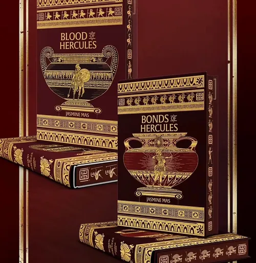 Misha Chernov's ornate Hercules book dust jackets