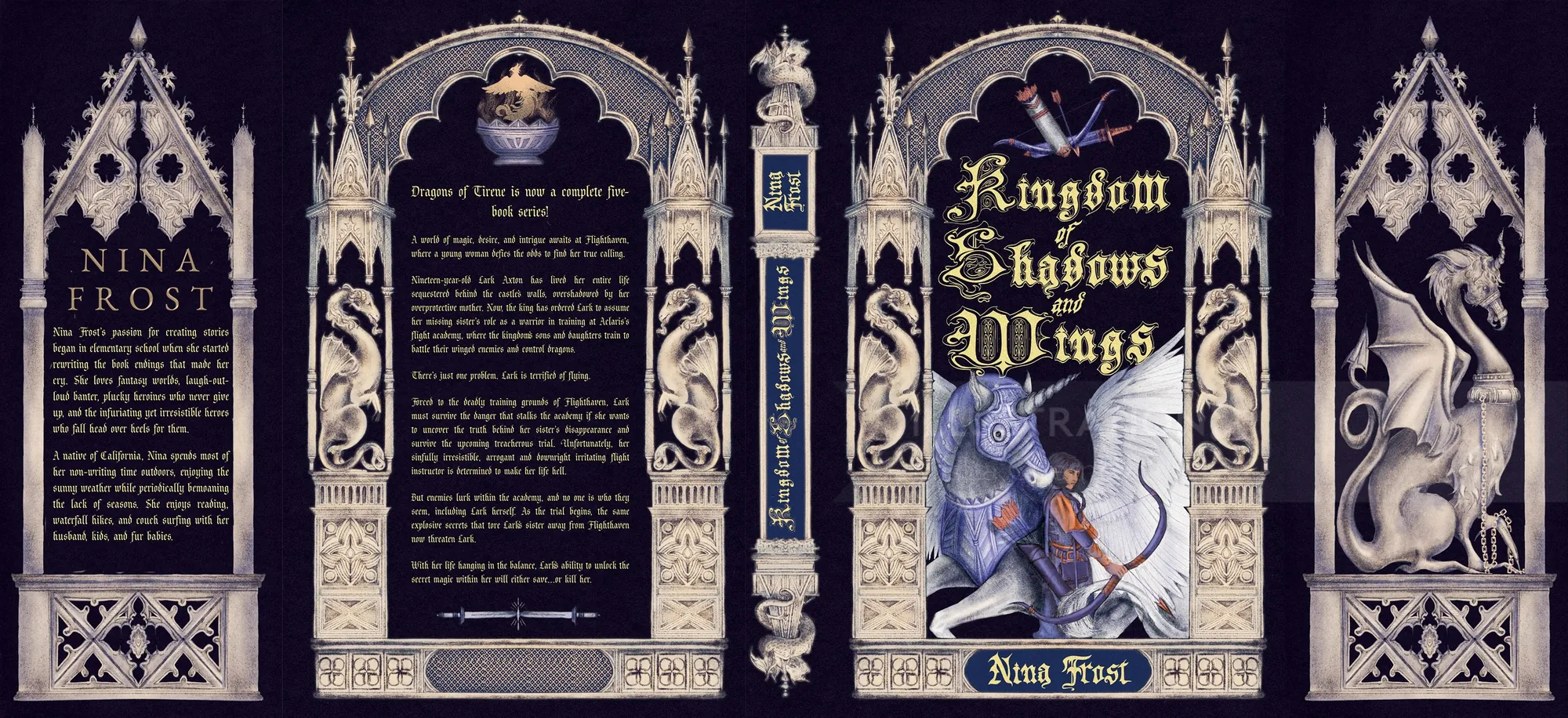 Misha Chernov dust jacket for Kingdom of Shadows and Wings