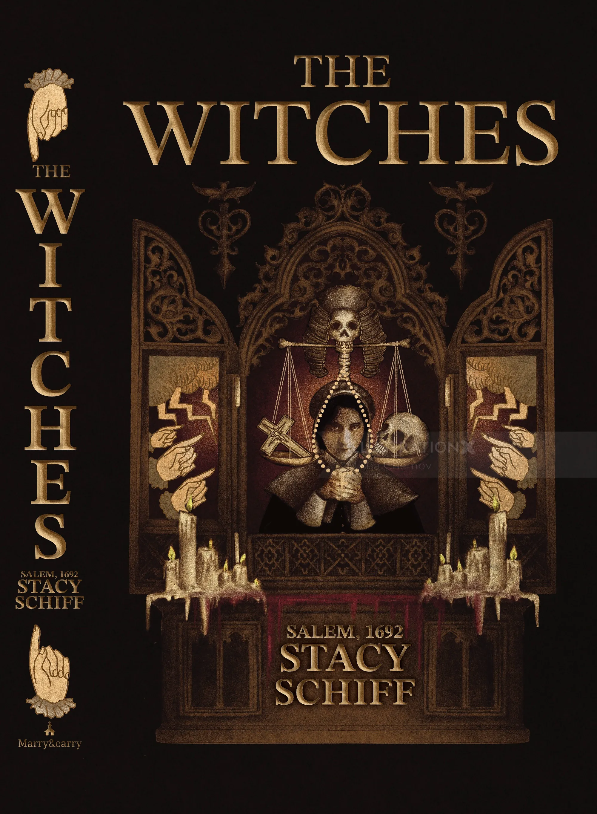 Book cover for The Witches by Stacy Schiff, designed by Misha Chernov