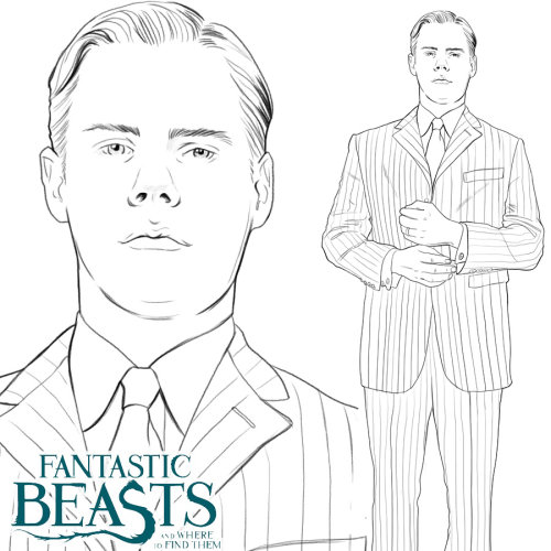 Fantastic Beasts: Magical Characters and Places Colouring Book