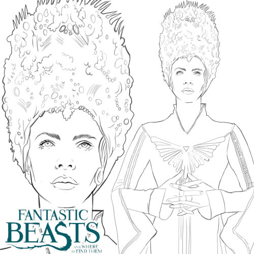 Fantastic Beasts: Queen Colouring Book