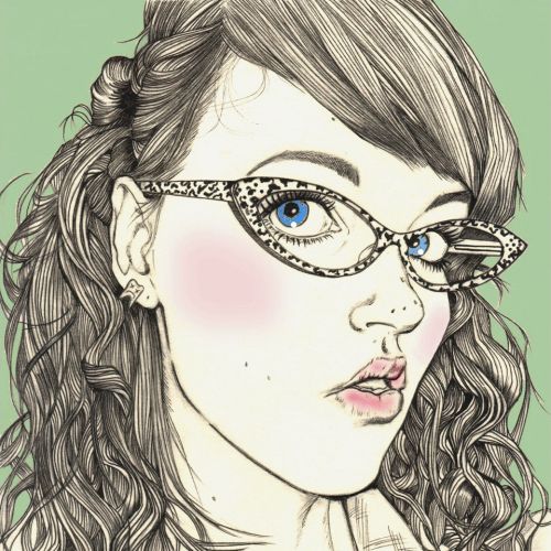 Portrait illustration of a lady by Miss led