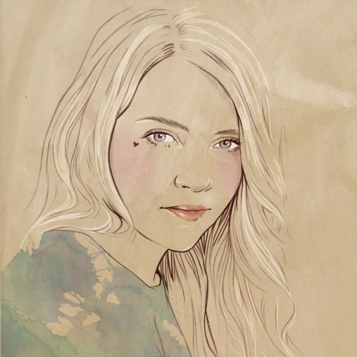 Iryna portrait illustration of a lady by Miss led