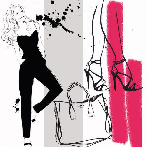 Lady fashion illustration by Miss Led
