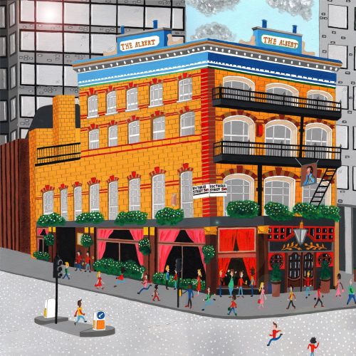 painting of the Albert pub, Victoria street,London