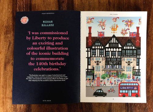 Liberty 140th Birthday commission in special Liberty Book