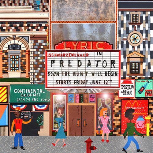 Painting of famous Lyric Theater in New York