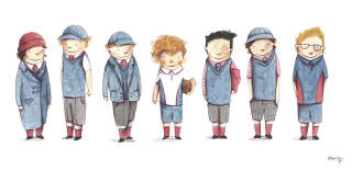 Illustration of Kids characters