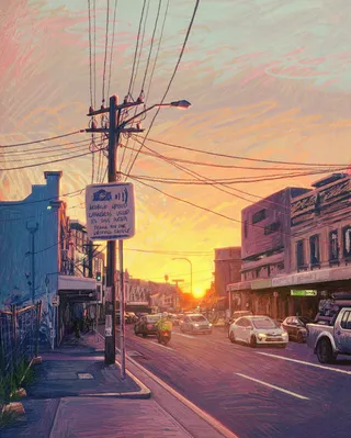 Enmore Sunset print for sale