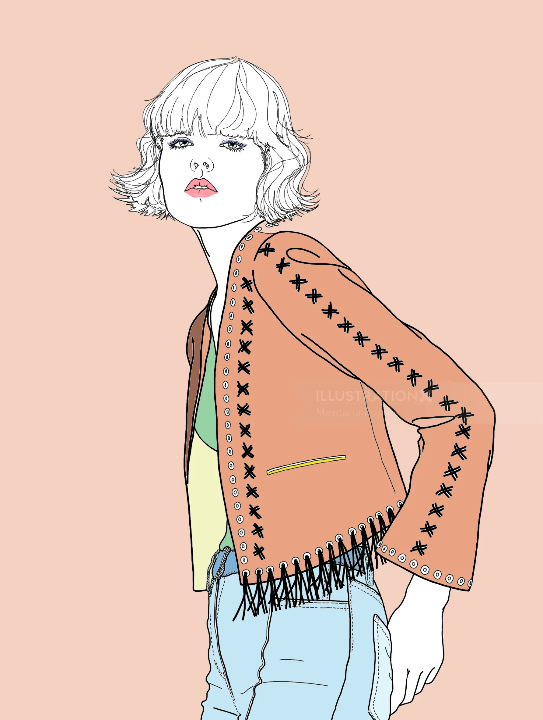 masterclass by Montana Forbes in fashion illustration