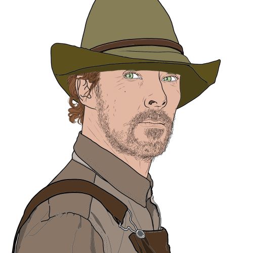Portrait of Benedict Cumberbatch from Portrait of a Dog by Montana Forbes