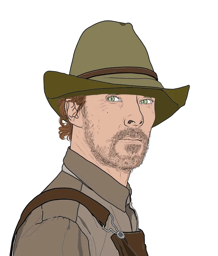 Portrait of Benedict Cumberbatch from Portrait of a Dog by Montana Forbes