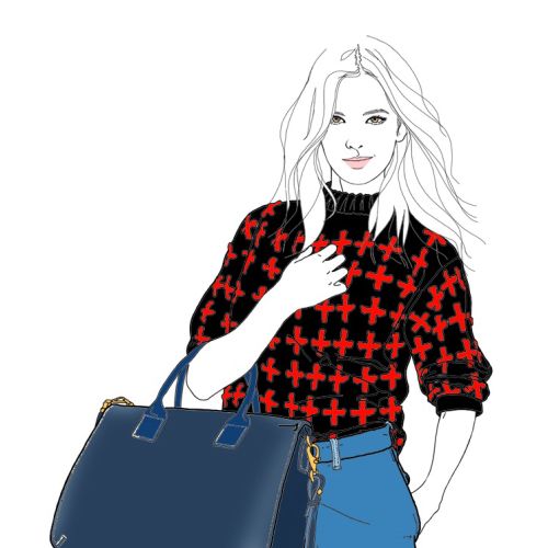 Lady fashion for Radley- Illustration by Montana Forbes