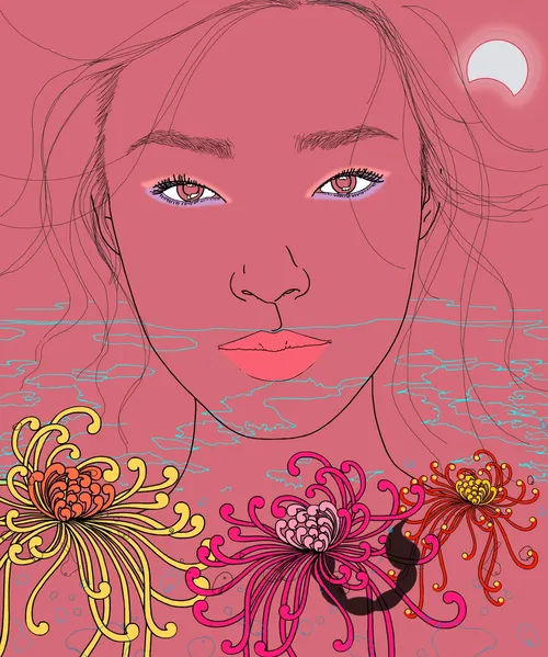 Woman fashion illustration by Montana Forbes