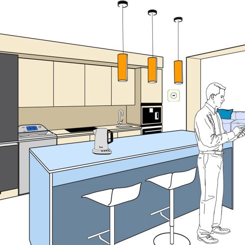 Modern kitchen illustration
