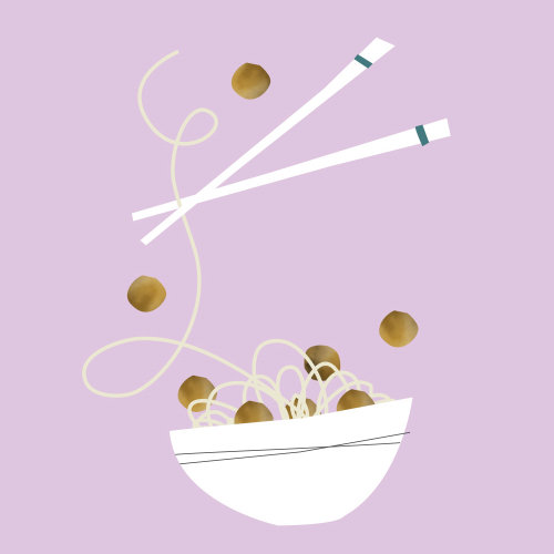 Digital food illustration by Motion club