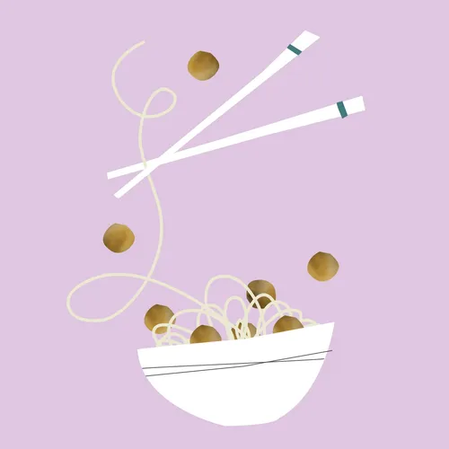 Digital food illustration by Motion club