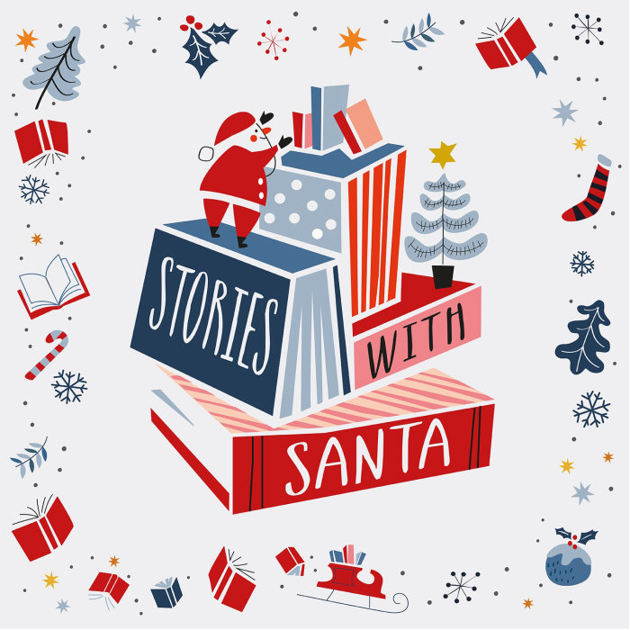 Père Noël s&#39;amusant à l&#39;illustration de conception de modèle