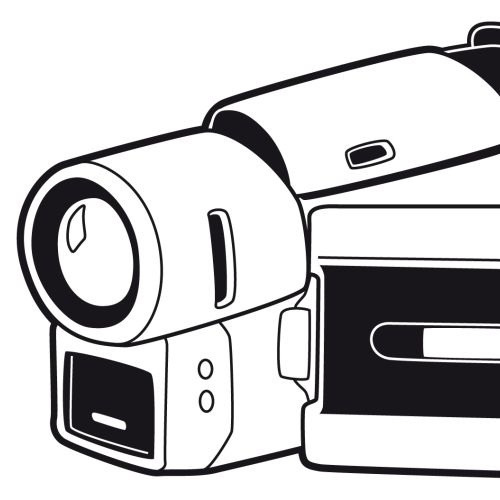 Black and white Video camera
