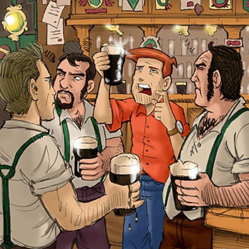 Cartoon & Humour Irish bar
