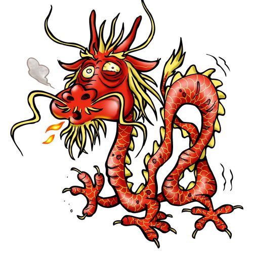 Dragon cartoon illustration
