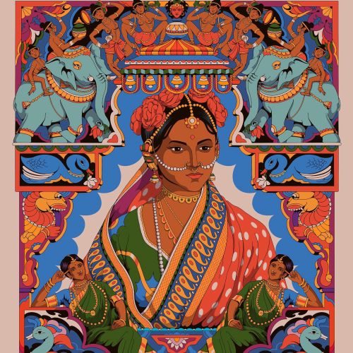 Representation of Indian queen