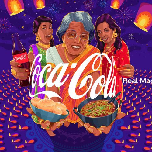 Coca-Cola Diwali campaign design