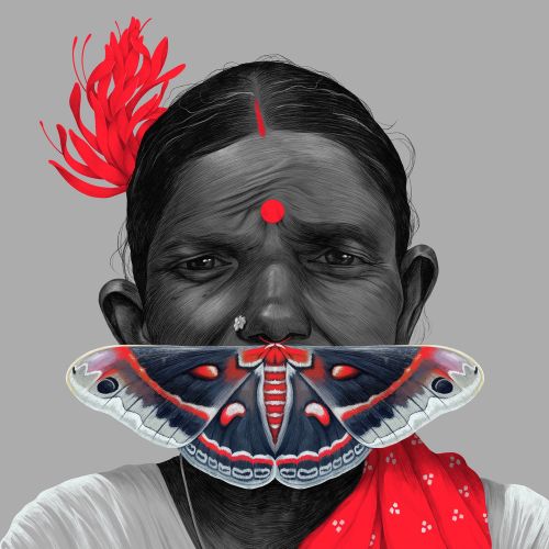 Kerala tribal woman portrait