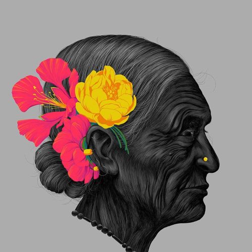 CMYK - Indian old people portrait experiment gif