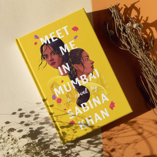 Ilustração da capa do romance "Meet Me In Mumbai"
