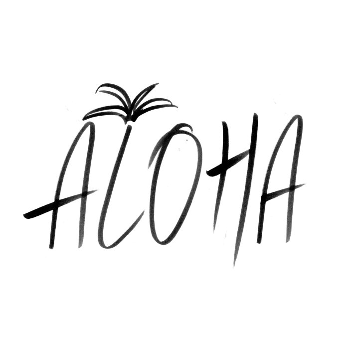 Lettering Aloha
