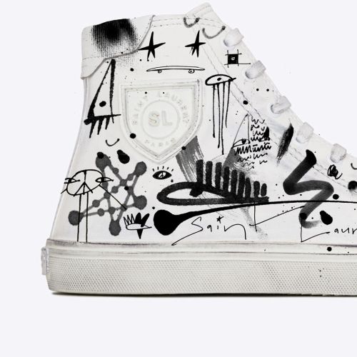 Graphic art on shoe