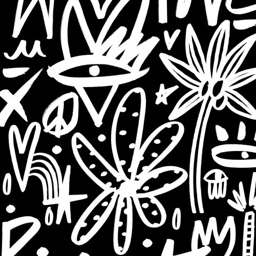 Nadia Flower Scribbles Lettering Illustrator from New Zealand