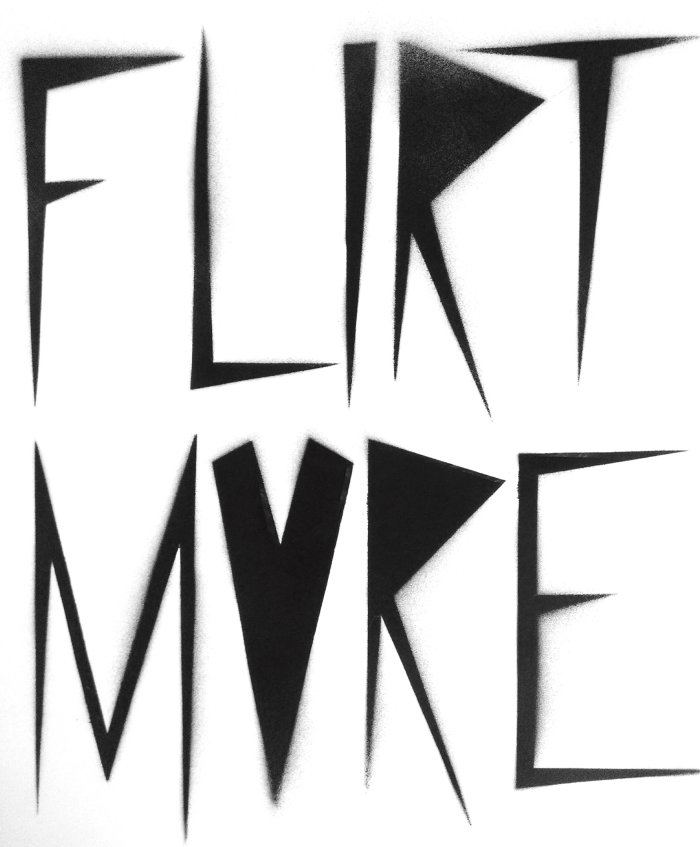 Graphic lettering FLIRT MVRE