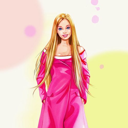 Contemporary art of Barbie Doll