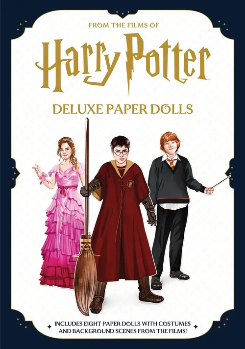 Harry Potter paper dolls with costumes and props from the films