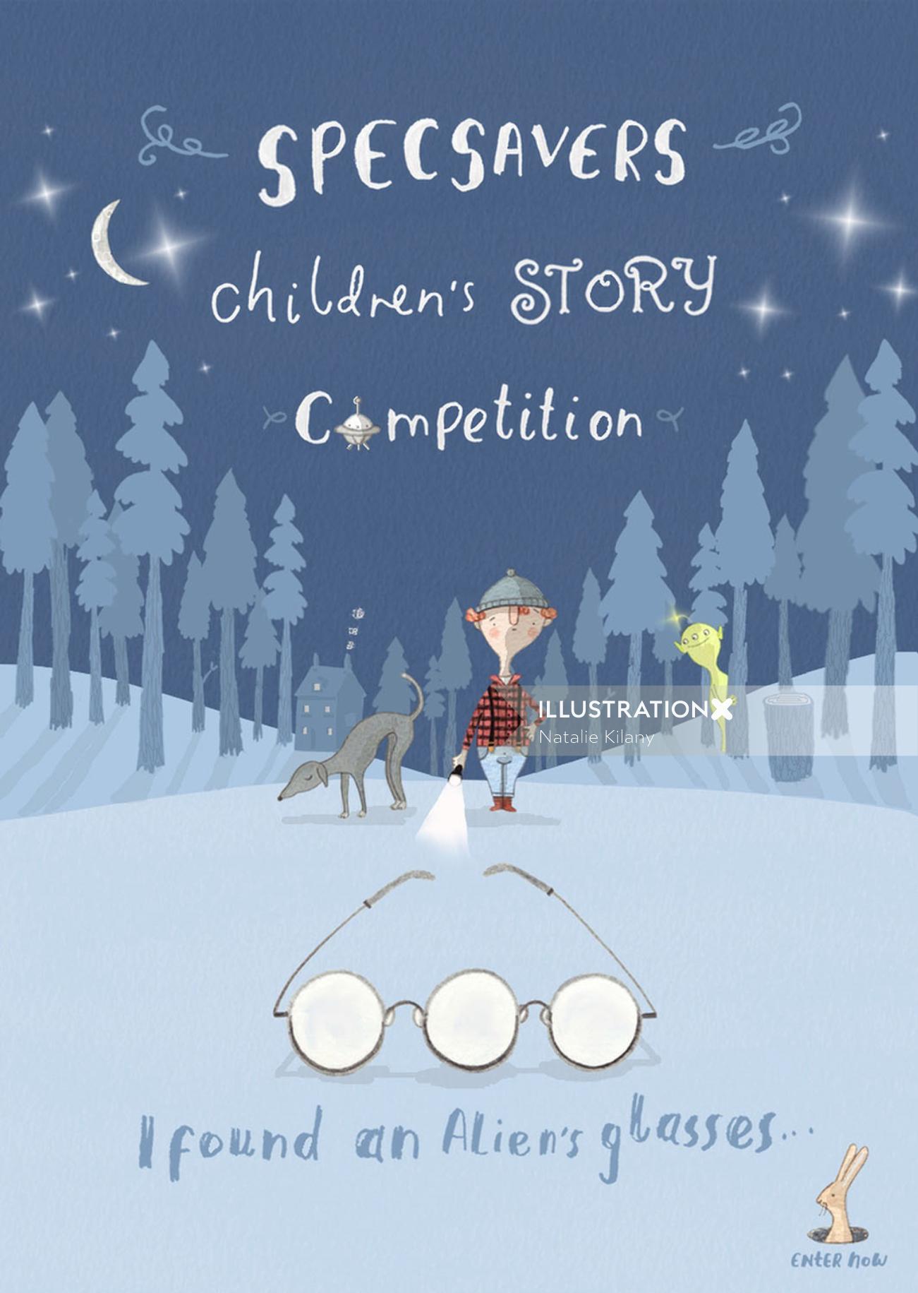 Couverture du livre du concours d&#39;histoire pour enfants Specsavers