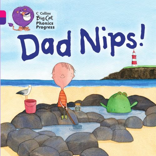 Dad Nips watercolor illustration 