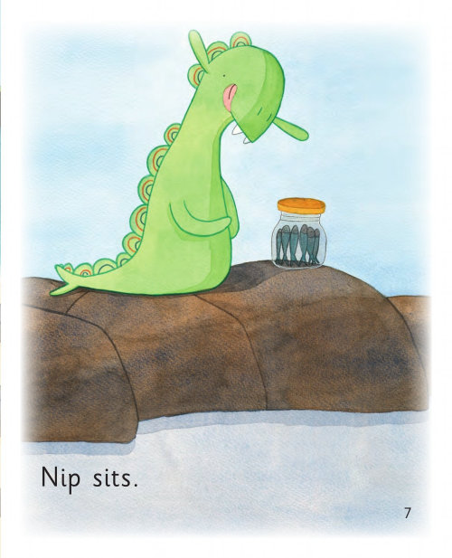 Illustration of children's book Dad Nips!
