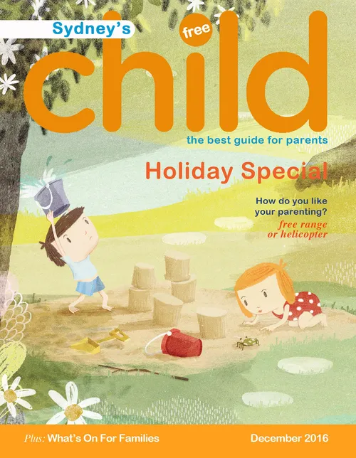 Children playing outside illustration