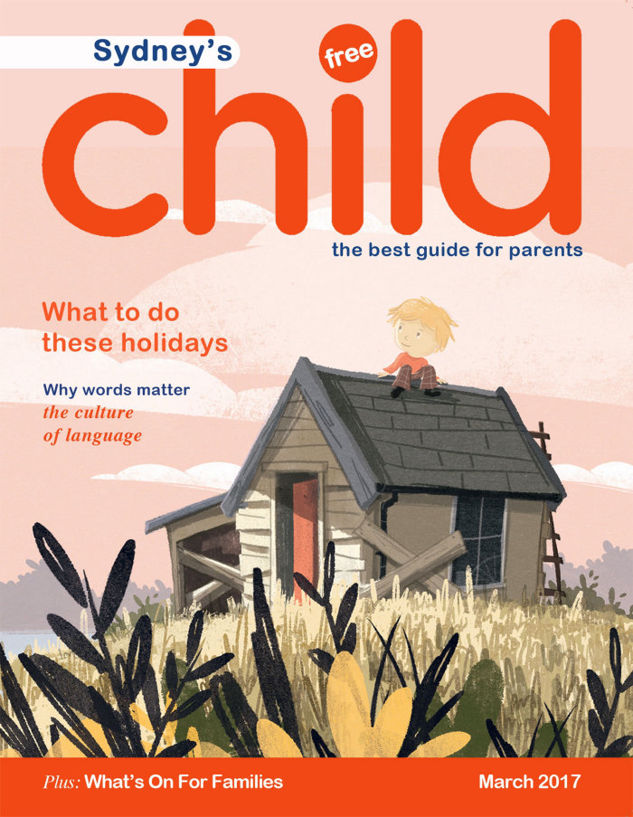 シドニーの子供のための雑誌の表紙のデザイン