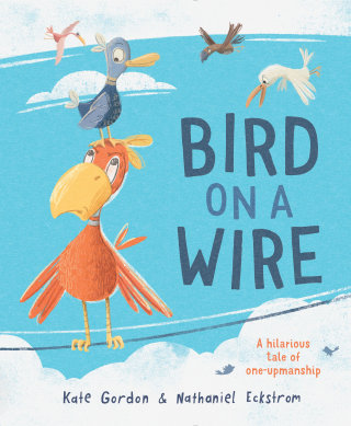 Design da capa do livro Bird on a Wire para Little Hare Publishing 