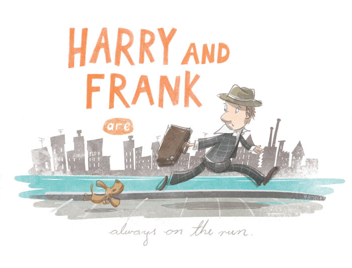 Harry and Frank character design
