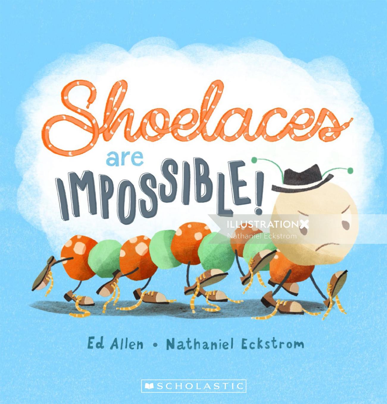 Shoelaces are Impossible book cover design for Scholastic Australia