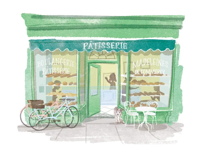 Patisserie, Digital Pencil art for Waitrose Magazine
