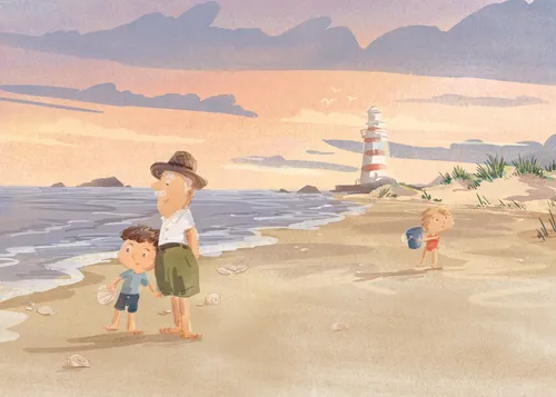 Illustration form the  picture book - Treasure of the Tide