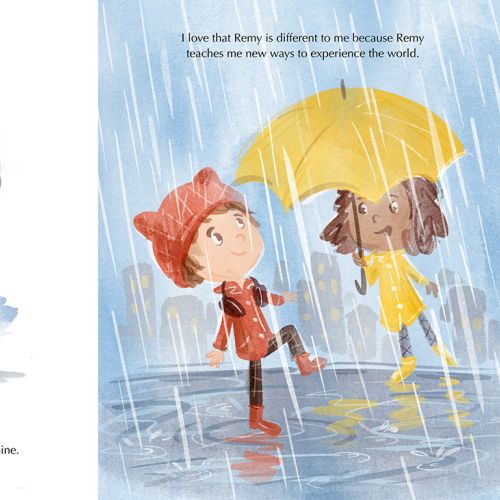 A children's book about a best friend, Remy, who is autistic