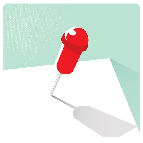 Digital Illustration of pin pointer
