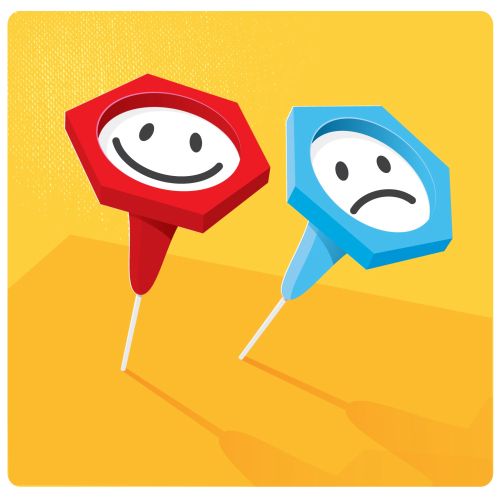 Digital Illustration emoji pin pointer
