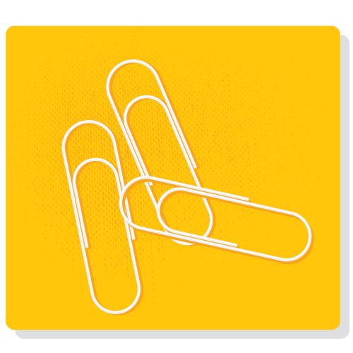 Digital Illustration paper clips
